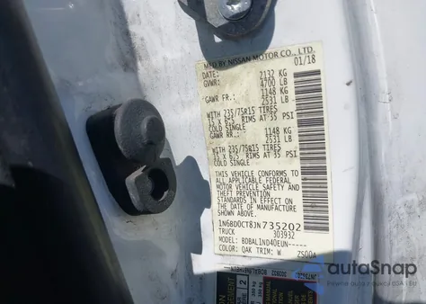 2018 Nissan Frontier S z USA, uszkodzony, nr VIN 1N6BD0CT8JN735202